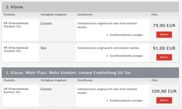 Deutsche Bahn Buchungsmaschine für internationale Tickets