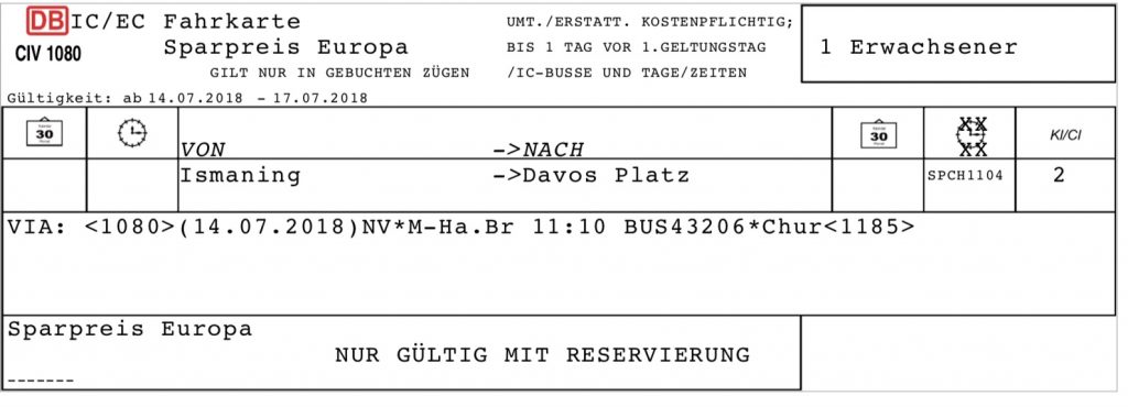 Mit der Bahn nach Davos Fahrplan, Tickets, Reisetipps